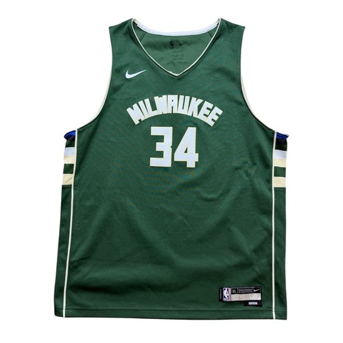 Nike Milwaukee Bucks Giannis Antetokounmpo #34 Icon Edition Swingman Jersey