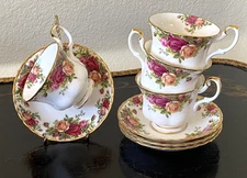 ROYAL ALBERT  Old Country Roses Tea Cup & Saucer Set(s) FOUR Available FREE SHIP