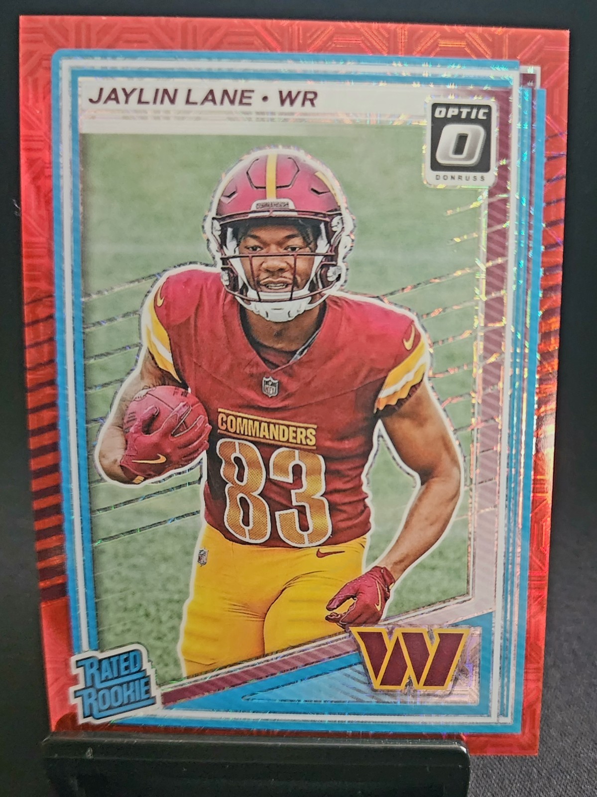 2025 Panini Donruss Optic - Rated Rookie Jaylin Lane #249 Red Mojo Prizm (RC)