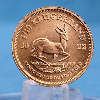 South Africa 1/10 Rand 2022 Krugerrand 1/10 oz Gold XF