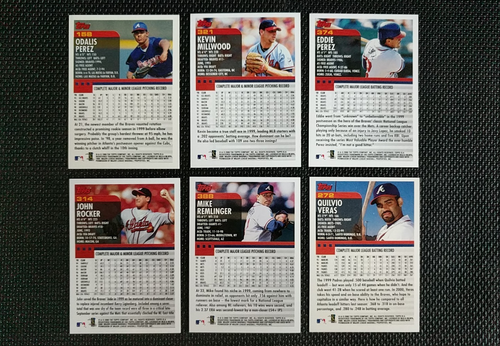 2000 Topps ATLANTA BRAVES Complete 30 Card Team Set w/ Traded Won '99 NL Pennant - Picture 10 of 10