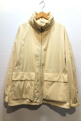 Auralee 24SS Hard Twist Polyester Satin Zip Blouson A24SB02SL Size 