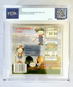 1997 Nintendo GAME BOY HARVEST MOON NATSUME SEALED WATA Graded PSA 7.5 A+ RARE!