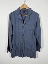 Christian Dior mens plaid pajama top vintage medium monsieur button up 90s y2k