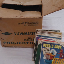 Sawyer's View-Master Projector No. 2421 w/ Disney, Batman, Bugs Bunny Reels