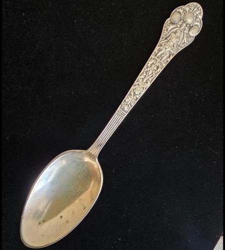 Antique Gorham Medici Old Sterling Silver Teaspoon 5.75" 30.2g No Mono Victorian
