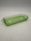 Rare Jeanette Doric Uranium Relish Tray Replacement Dish 9" x 4"  Depression Gla