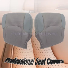 Driver & Passenger Side Cloth Bottom Seat Cover Gray For 05-19 Nissan Frontier