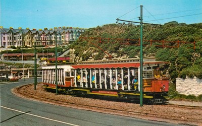 s19052 Elektrische Straßenbahn Douglas Isle of Man NPO Dexter Postkarte