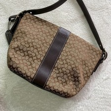 Used COACH Signature Mini Handbag Accessory P...