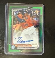 2024 Bowman - Prospect Auto Green Refractor Pascanel Ferreras /99 (AU,RC) ASTROS