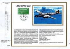 PA60++FEUILLET CEF SUR SOIE 1er JOUR 1998  DEWOITINE