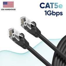 CAT5 Ethernet Internet Cable Network 1.5 3 5 7 10 15 25 30 50 75 100 200 Lot