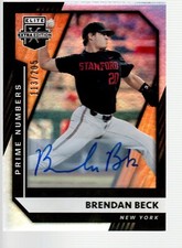 2021 Elite Extra Edition Signatures Prime Numbers A #55 Brendan Beck 113/205