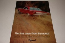 1966 Plymouth Hemi Factory Brochure, Drag Racing, Nascar, Original
