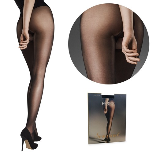 FIORE OUVVERT Strumpfhose mit Öffnung Schritt offen flache Naht S-XXL 20-80 den - Bild 44 von 52