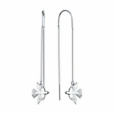 Damen Ohrringe 925 Sterling Silber Ohrhänger Rhodiniert Sokolov 03314