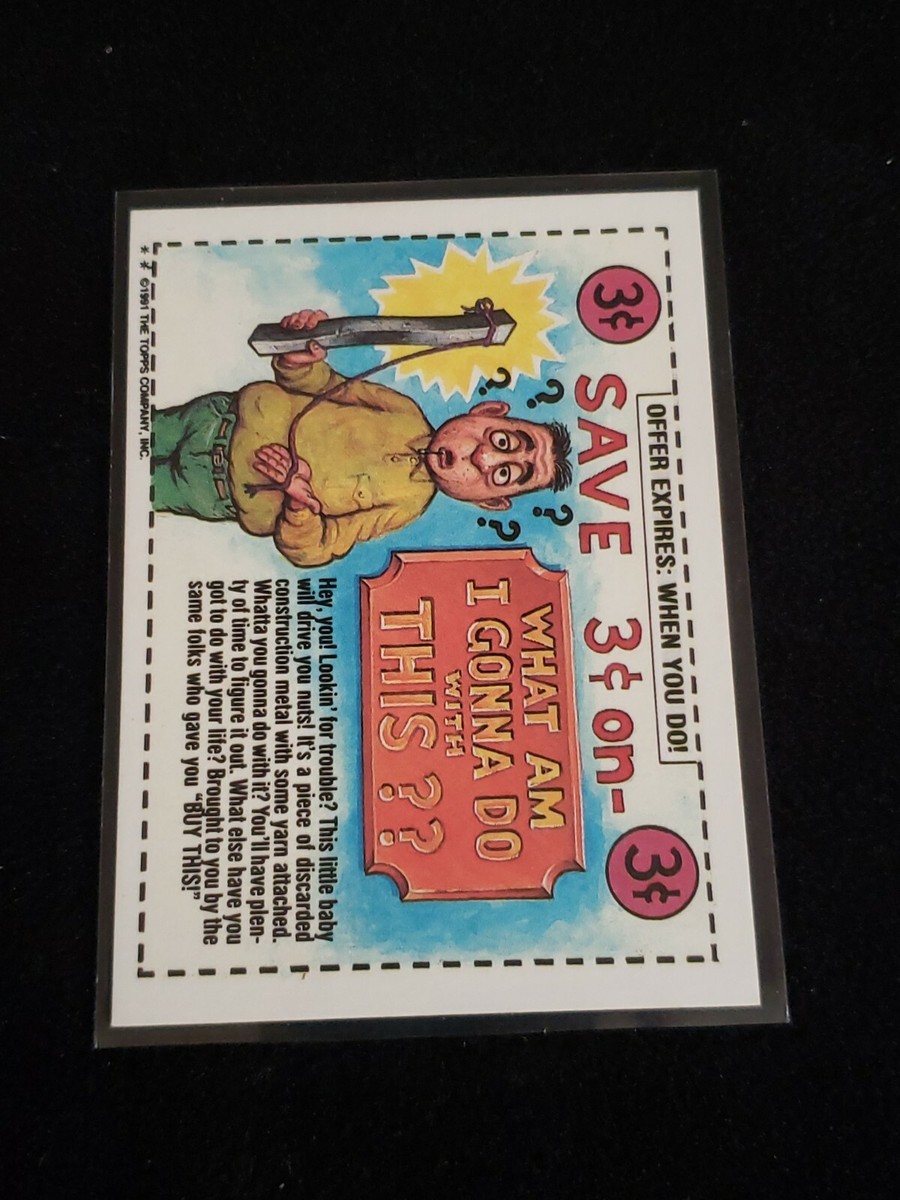 1991 TOPPS WACKY PACKAGES Badzooka #2 OF 55 | eBay