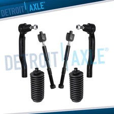 Front Inner and Outer Tie Rod End Links Boots Kit for 2011 - 2020 Toyota Sienna