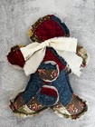 Gingerbread Man Doll , Bowl Filler,  Shelf Tuck, Handmade From Vintage Quilt — photo 1