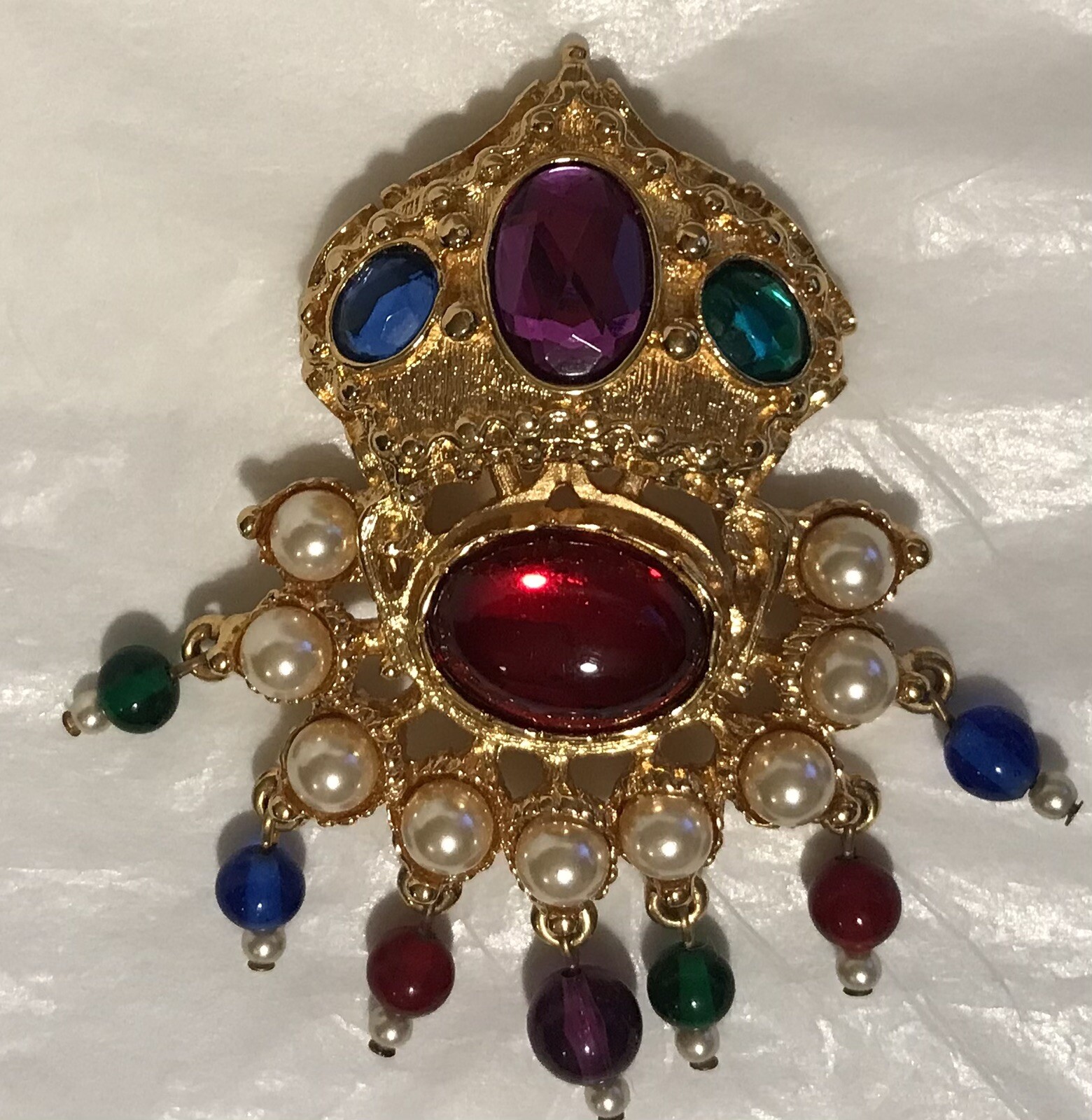 Kenneth J Lane KJL Mogul Jewels India Large Multi… - image 3