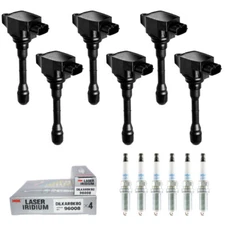 New Set of 6 Ignition Coil & NGK Spark Plug for Infiniti Q50/ Q60 3.0L V6