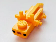 LEGO Parts - Bright Light Orange Minecraft Axolotl - mineaxolotl01 - QTY 1