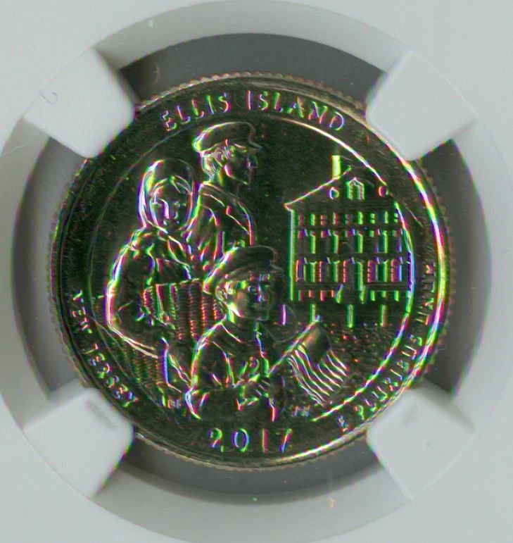 2017 D ELLIS ISLAND QUARTER NGC MS67 MAC PL PQ 2nd FINEST SPOTLESS  .  - Image 2 of 4