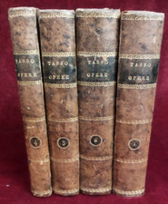 OPERE DI TORQUATO TASSO - 4 volumi - SOC. TIPO. CLASSICI ITALIANI 1804/1805