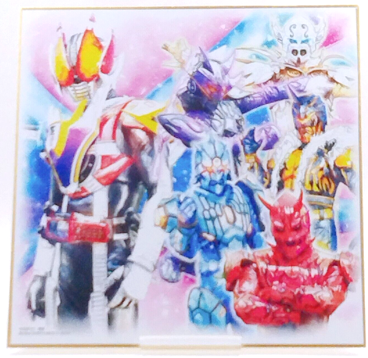 Zero One KAMEN RIDER Wizard Rider Ichiban kuji Colored Paper Prize