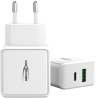ANSMANN USB-Steckdosenadapter Home Charger HC218PD, 2x USB