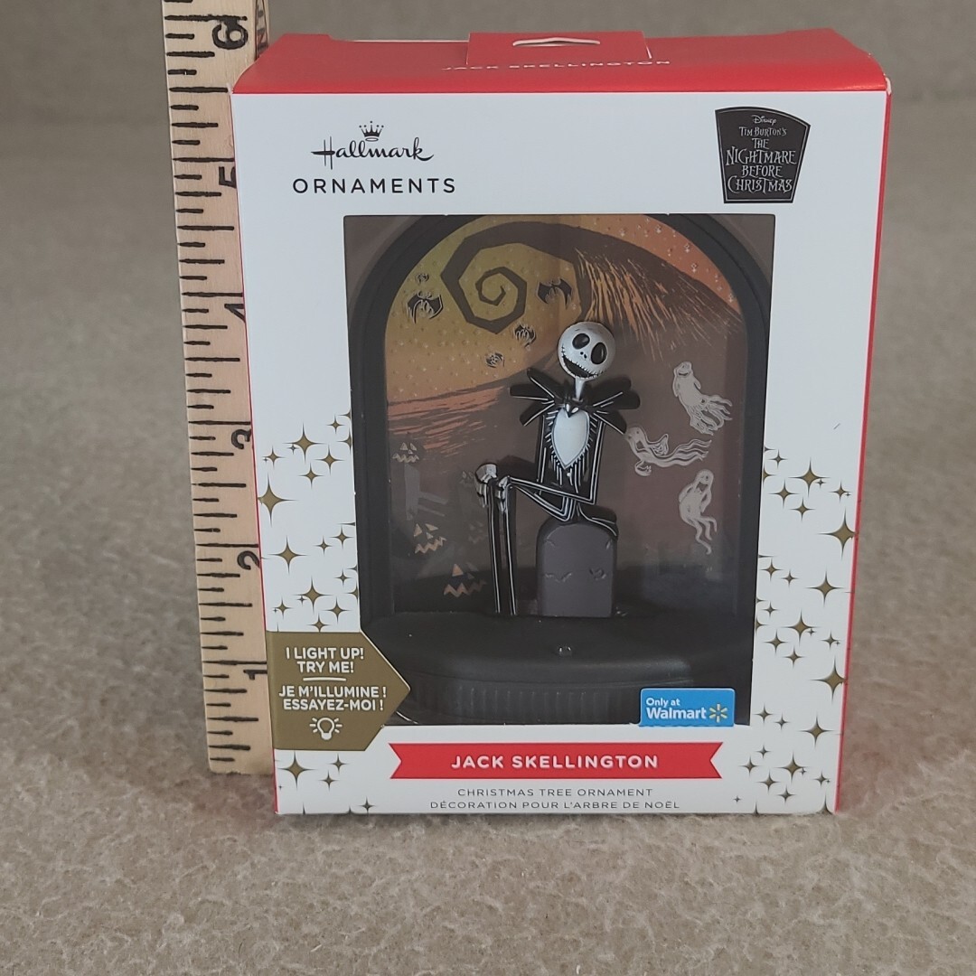Jack Skellington Light UP Nightmare Before Christmas Hallmark Ornament