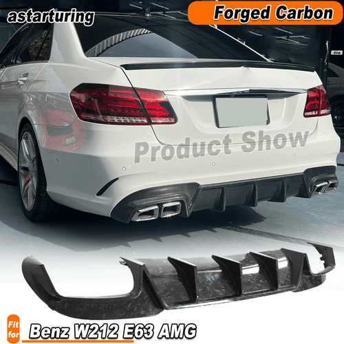 For Mercedes Benz E Class W212 E63 AMG 2013-16 Forge Carbon Rear Bumper Diffuser - Bild 1 von 14