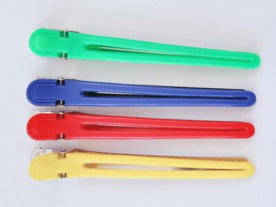 AU 4X Hair Cut Section Apart Salon Styling Clips Clamp Claw Crocodile Snap Tool