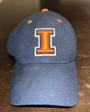 University Of Illinois Fighting Illini Adjustable Hat Cap Blue Orange