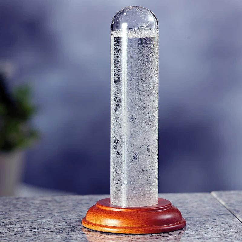 PEARL Storm Glass: FitzRoy-Sturmglas (Barometer) aus echtem Glas, 17 cm - Bild 2 von 2