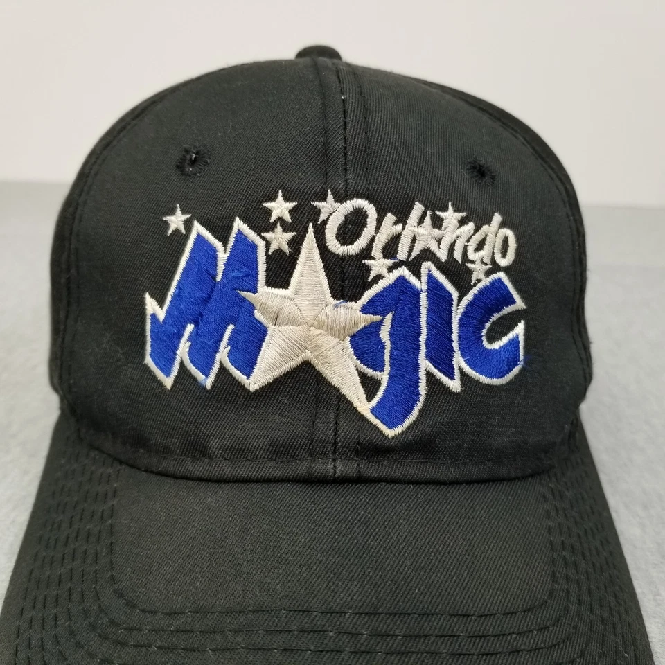 Boné vintage Orlando Magic Hat Snap Back Stars Black Script NBA Youngan melhor ajuste - Imagem 2 de 4