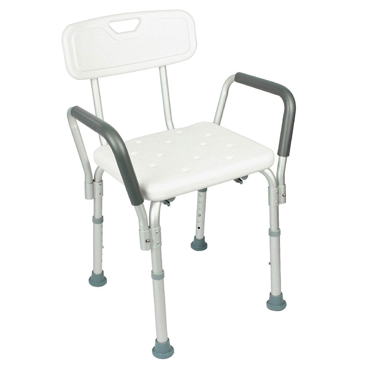 Shower Chair with Back Best Bathtub Chair w/ Arms for Handicap