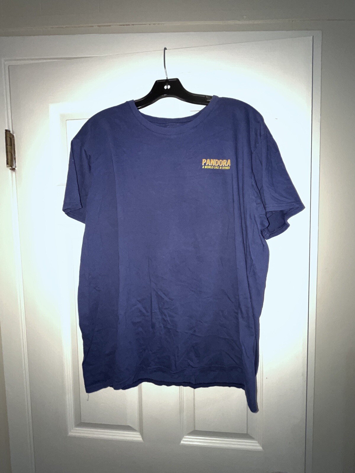 Disneyland Pandora Camicia Adulto X Large Blu Manica Corta Mondo Come Nessun'altra