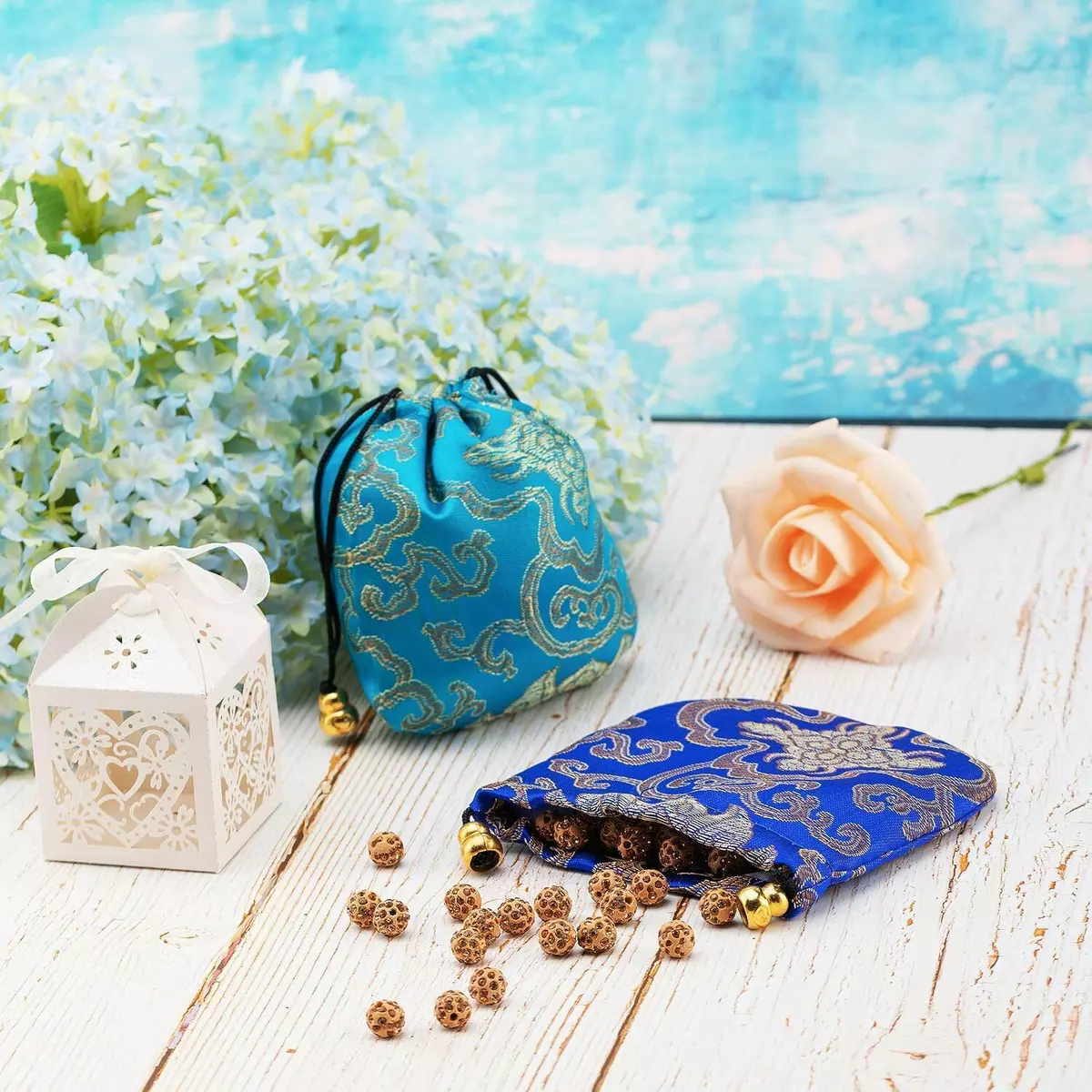 Small Jewelry Bags With Drawstrings And Drawstrings, Walnut Beads Storage  Bags, Brocade Pouches, Bracelet Bags, Jewelry Packaging Bags, Teacups, Tea  Sets, Storage Bags, Master Cups, Cup Bags, Jewelry Bags, Lucky Bags Small