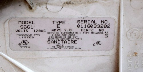 Sanitaire S661 Heavy Duty Upright Vacuum Cleaner Replacement Parts Eureka - Picture 2 of 19