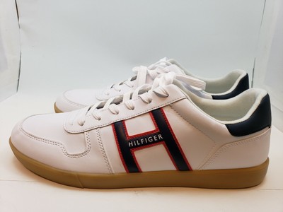 Tommy Hilfiger Men\'s Leather White Athletic Shoes - Thyme Tommy Hilfiger Shoes Mens 10 Thyme Sneakers Faux Leather  main image 4