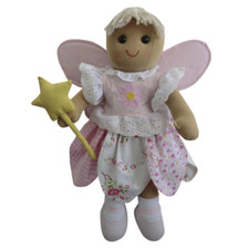 Powell Craft Children's Fabric Rag Doll Floral Fairy Design - Children's Gift