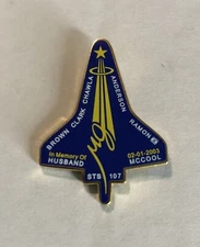 NASA PIN vtg STS-107 - Space Shuttle COLUMBIA final mission flight enamel