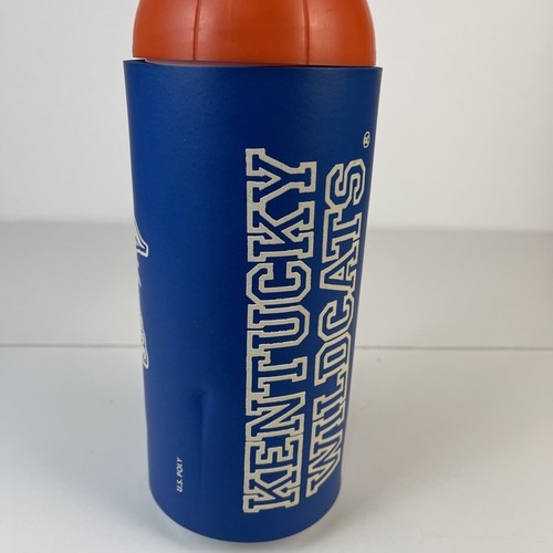 UK Wildcats University Kentucky Vintage Sports Drink Bottle Cup wStraw 80s 90s - Picture 4 of 10