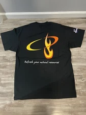 Vtg NWOT 1999 Snapple Elements Double Sided T Shirt Size XL Single Stitch Black