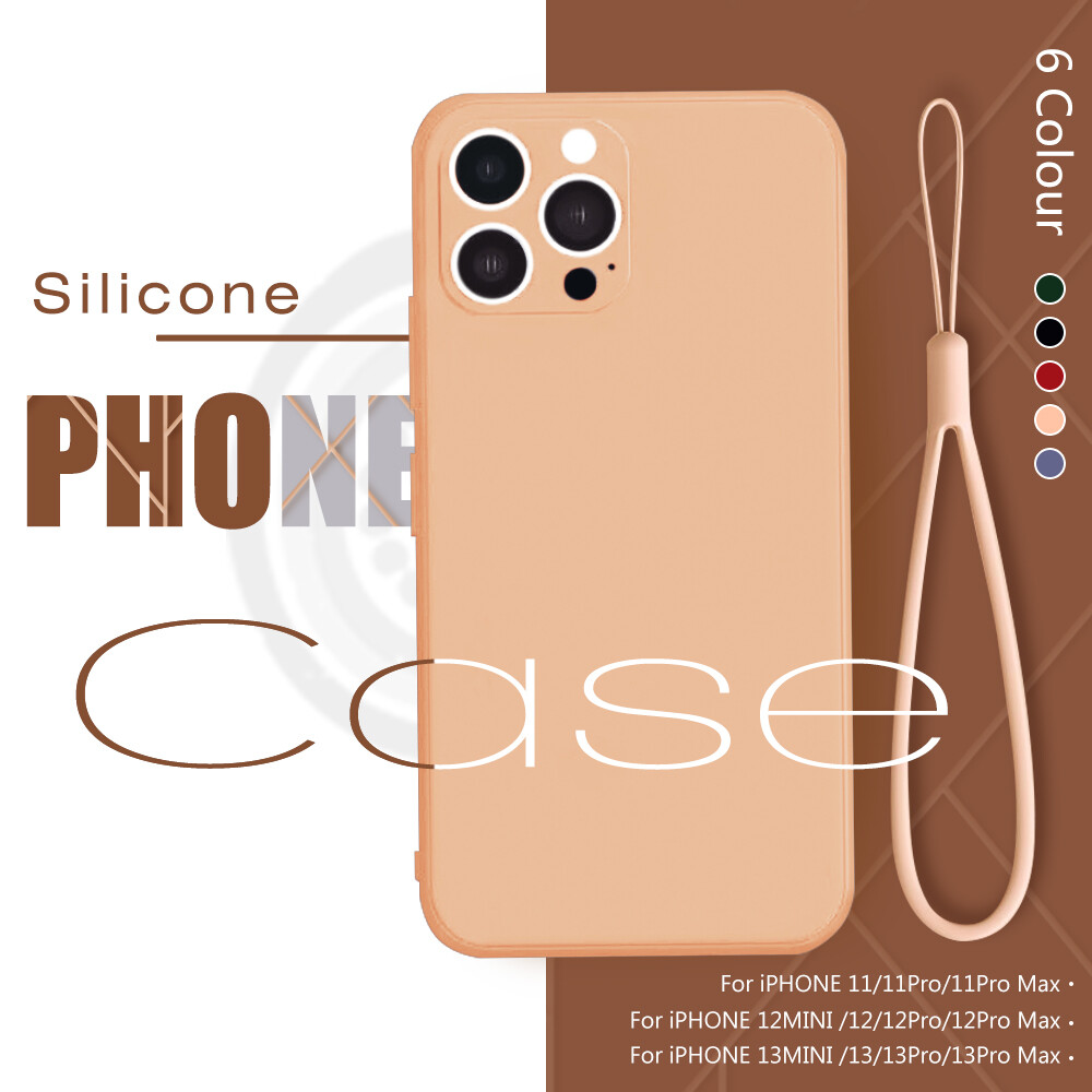 For iPhone 14 13 12 11 Pro Max Shockproof Silicone Cover Case