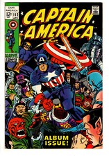 CAPTAIN AMERICA #112 (1969) - GRADE 7.0 - MARVEL IRON MAN APPEARANCE SILVER AGE