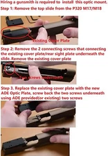 ADE Sig Sauer P320 M17/M18 Red Dot Sight Adapter Mount FOR Vortex,Burris,Doctor