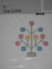 IKEA Alvine Spira PILLOW SHAM Cushion Cover EMBROIDERED Shabby Ruffled Chic Whte